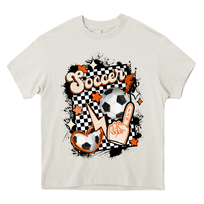 Vintage Soccer Heavy Core Tee by MaliasSmallBusiness | Teevron