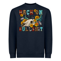 Navy back on my bullshit western olivia Heavyweight Sweatshirt - OliviaCreatesArt
