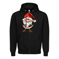Black santa gnomes Zipper Hoodie - FaDigitalArtStudio