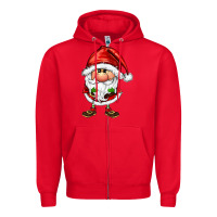 Red santa gnomes Zipper Hoodie - FaDigitalArtStudio
