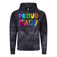 Cloud Black Proud Dad Vintage Hoodie - NancyCooperArtShop