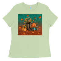 Matcha fall tumbler Ladies Tee - RanaPortraitStore