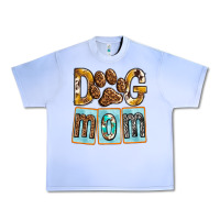 Grape Ice Dog Mom with Paw Urban Heavy Tee - texasbilliewilder