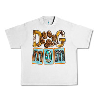 Lunar Rock Dog Mom with Paw Urban Heavy Tee - texasbilliewilder