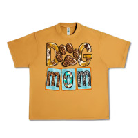 Peanut Butter Dog Mom with Paw Urban Heavy Tee - texasbilliewilder