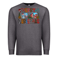 Charcoal Heather merry christmas Premium Sweatshirt - CowhideDigitalArt