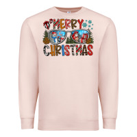 Pale Pink merry christmas Premium Sweatshirt - CowhideDigitalArt