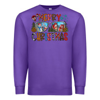 Purple merry christmas Premium Sweatshirt - CowhideDigitalArt
