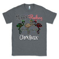 Charcoal Heather Merry Flocking Christmas Classic Tee - Bettercallsaul