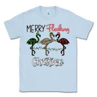 Dusty Blue Merry Flocking Christmas Classic Tee - Bettercallsaul