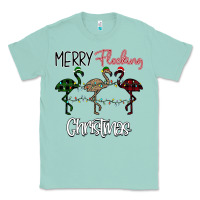 Seafoam Merry Flocking Christmas Classic Tee - Bettercallsaul