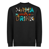 Black mama needs a drink Heavyweight Sweatshirt - OliviaCreatesArt