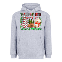 Heather Grey Torn Between Looking Like A Snack Eating One Heavyweight Hoodie - CowhideDigitalArt