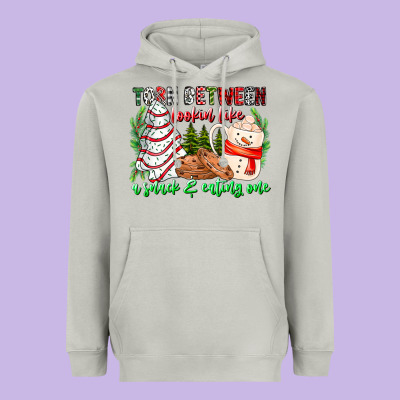 Torn Between Looking Like A Snack Eating One Heavyweight Hoodie Designed By Cowhidedigitalart