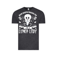 Vintage Black lunch lady halloween ghost cafeteria worker all hallows' eve t shirt Vintage Tee - trangStudio