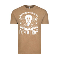 Vintage Coffee lunch lady halloween ghost cafeteria worker all hallows' eve t shirt Vintage Tee - trangStudio
