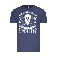 Vintage Denim lunch lady halloween ghost cafeteria worker all hallows' eve t shirt Vintage Tee - trangStudio