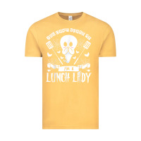 Vintage Mustard lunch lady halloween ghost cafeteria worker all hallows' eve t shirt Vintage Tee - trangStudio
