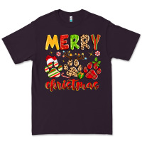 Plum merry christmas paws Premium Tee - MaliasSmallBusiness