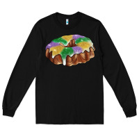 Black Mardi gras king cake Long Sleeve Tee - RanaPortraitStore