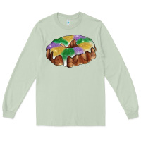Matcha Mardi gras king cake Long Sleeve Tee - RanaPortraitStore