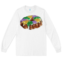 White Mardi gras king cake Long Sleeve Tee - RanaPortraitStore
