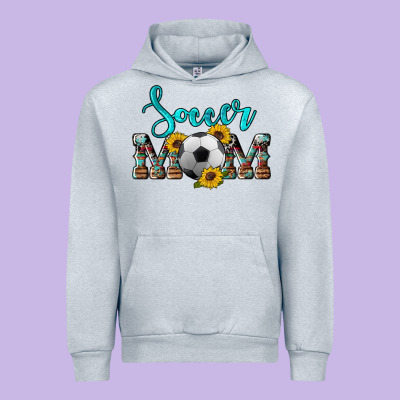 Western Leopard Cowhide Sunflowers  Glitter Mom Soccer Urban Hoodie Designed By Artiststas