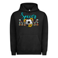 Pigment Black western leopard cowhide sunflowers  glitter mom soccer Urban Hoodie - Artiststas