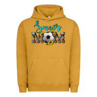 Pigment Peanut Butter western leopard cowhide sunflowers  glitter mom soccer Urban Hoodie - Artiststas