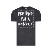 Vintage Black pretend i m a donkey halloween costume Vintage Tee - trangStudio