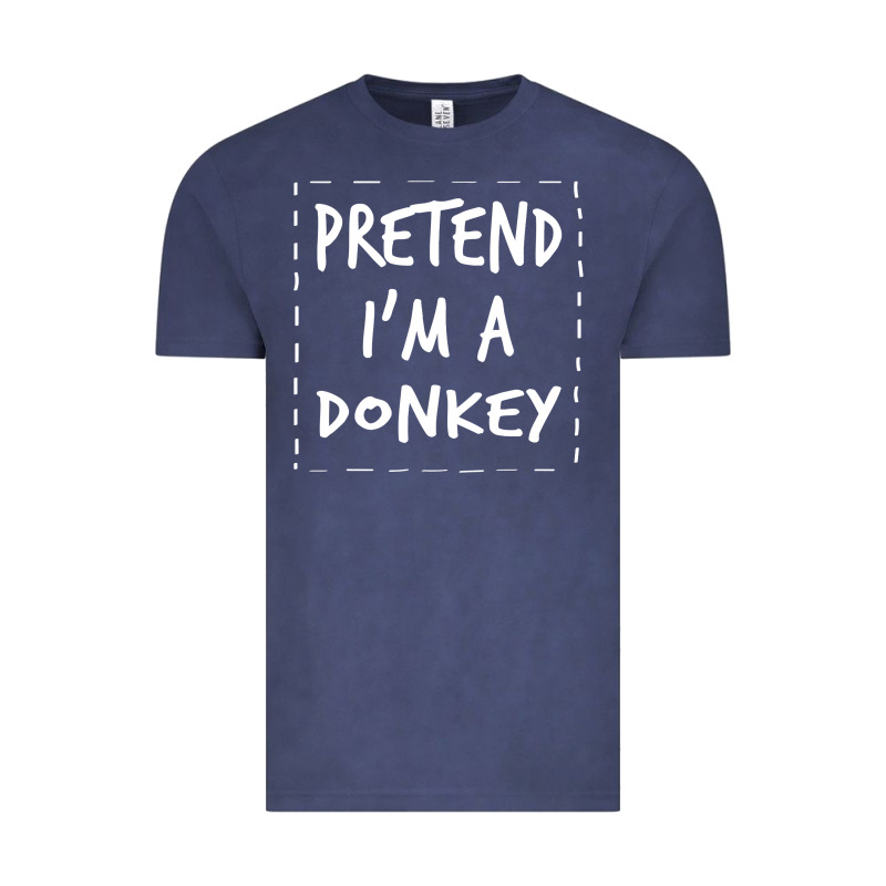 Pretend I M A Donkey Halloween Costume Vintage Tee by trangStudio | Teevron