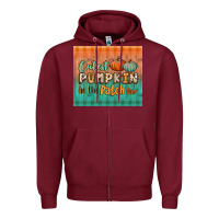 Burgundy cutest pumpkin in the patch tumbler Zipper Hoodie - BundleAndBundleShop