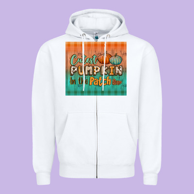 Cutest Pumpkin In The Patch Tumbler Zipper Hoodie Designed By Bundleandbundleshop
