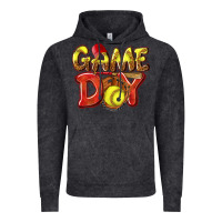 Vintage Black Game Day Softball Vintage Hoodie - NancyCooperArtShop