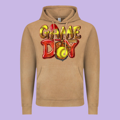 Game Day Softball Vintage Hoodie Designed By Nancycooperartshop