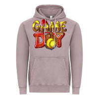 Vintage Zinc Game Day Softball Vintage Hoodie - NancyCooperArtShop