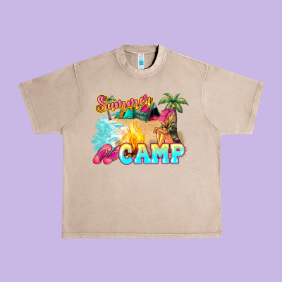Summer Camp Urban Heavy Tee Designed By Nancycooperartshop