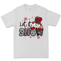 Dove Grey let it snow sowman snowflake Premium Tee - MaliasSmallBusiness