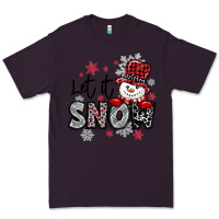 Plum let it snow sowman snowflake Premium Tee - MaliasSmallBusiness