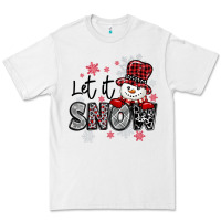 White let it snow sowman snowflake Premium Tee - MaliasSmallBusiness