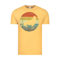 Vintage Mustard Seal Lover Gifts Retro Vintage Sea Lion Animal Silhouette Vintage Tee - trangStudio
