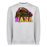 Heather Grey football nana Heavyweight Sweatshirt - OliviaCreatesArt