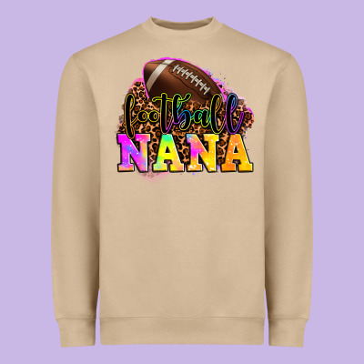 Football Nana Heavyweight Sweatshirt Designed By Oliviacreatesart