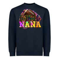 Navy football nana Heavyweight Sweatshirt - OliviaCreatesArt