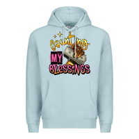 Blue Mist counting my blessings afro hands Premium Hoodie - RanaPortraitStore