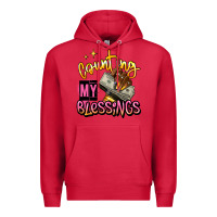Cardinal counting my blessings afro hands Premium Hoodie - RanaPortraitStore