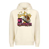 Sandshell counting my blessings afro hands Premium Hoodie - RanaPortraitStore