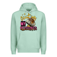 Seafoam counting my blessings afro hands Premium Hoodie - RanaPortraitStore