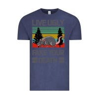Vintage Denim Lıve Ugly Fake Your Death Vintage Tee - Bettercallsaul