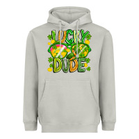 Moon Dust Lucky Dude Heavyweight Hoodie - CowhideDigitalArt
